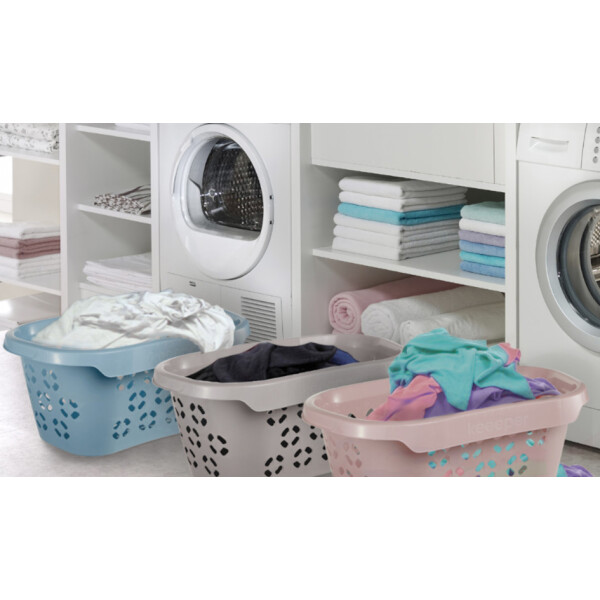 keeeper Wäschekorb "anton", Breite: 575 mm, nordic-grey