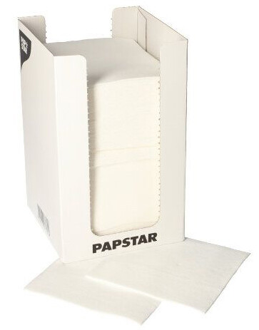 PAPSTAR Cocktail-Servietten "PUNTO", 200 x 200 mm, weiß