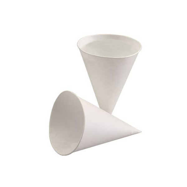 PAPSTAR Spitzbecher, aus Zuckerrohrpapier, wei&szlig;, 100 ml