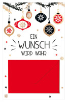 SUSY CARD Weihnachts-Gutscheinkarte "Wunsch"