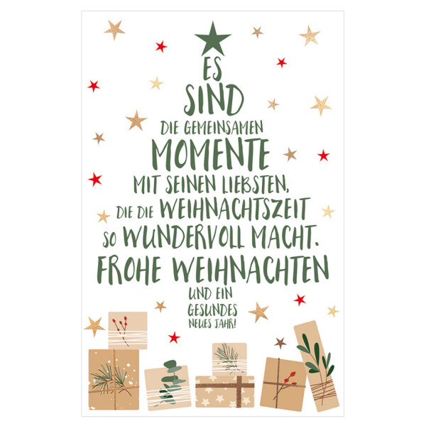 SUSY CARD Weihnachtskarte "Baum-Momente"