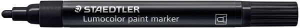 STAEDTLER Acrylmarker Lumocolor paint marker, schwarz