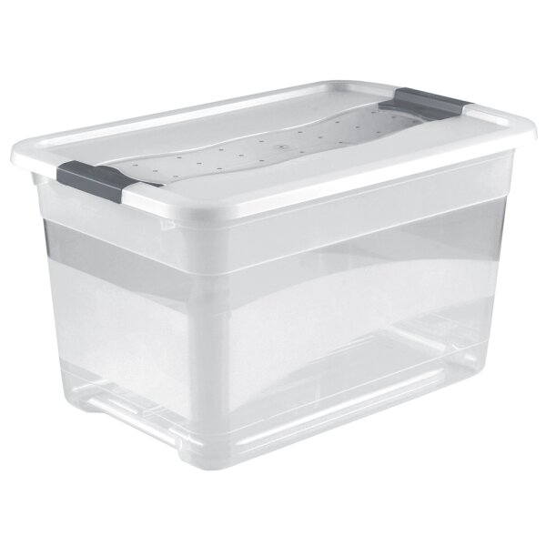 keeeper Aufbewahrungsbox "cornelia", 24 Liter, crystal-grey