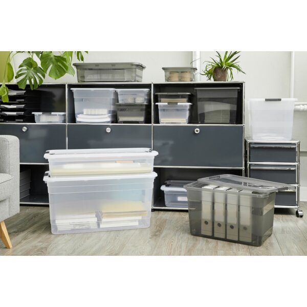 keeeper Aufbewahrungsbox "cornelia", 24 Liter, crystal-grey