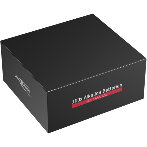 ANSMANN Alkaline Batterie, Micro AAA, 100er Pack