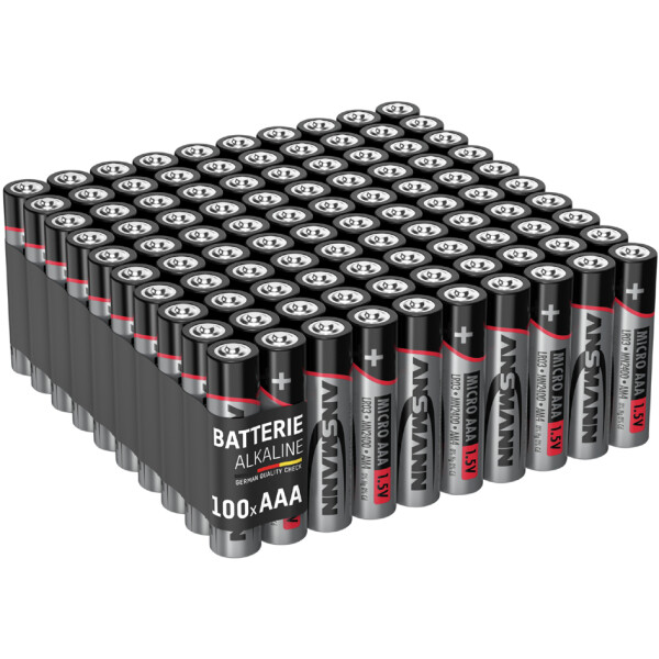 ANSMANN Alkaline Batterie, Micro AAA, 100er Pack