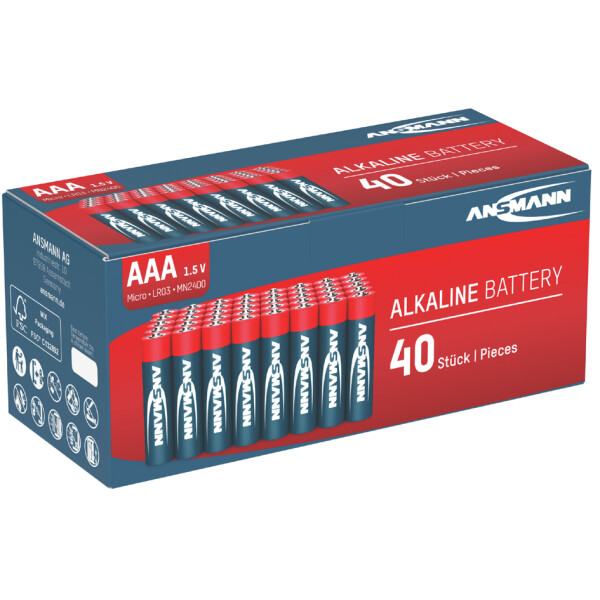 ANSMANN Alkaline Batterie, Micro AAA, 100er Pack