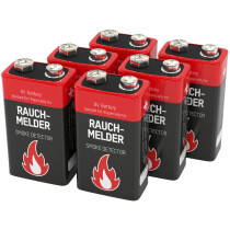 ANSMANN Alkaline Batterie, E-Block 6LR61 9 Volt, 6er Pack