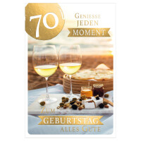 SUSY CARD Geburtstagskarte "Goldig" - 80....