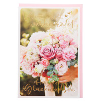 SUSY CARD Hochzeitskarte "Blumenstrauß"