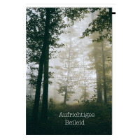 SUSY CARD Trauerkarte "Wald im Nebel"