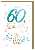 SUSY CARD Geburtstagskarte - 60. Geburtstag...