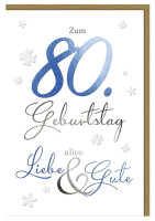 SUSY CARD Geburtstagskarte - 80. Geburtstag...
