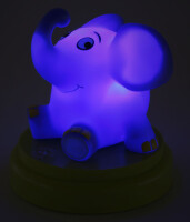 ANSMANN Mobiles Nachtlicht "Elefant", blau grün