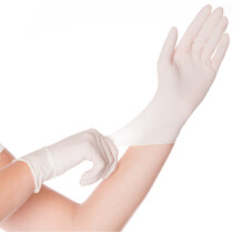 HYGOSTAR Latex-Handschuh SKIN, L, weiß, gepudert
