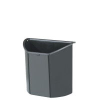 EXACOMPTA Papierkorb TOPLINE, 26 Liter, schwarz anthrazit