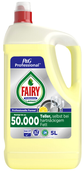 P&G Professional FAIRY Lemon Handspülmittel, 5 Liter