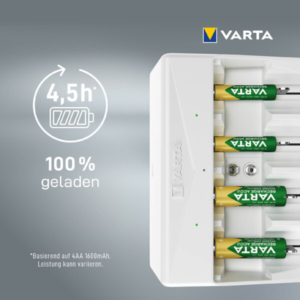 VARTA Ladegerät Universal Charger, weiß, unbestückt