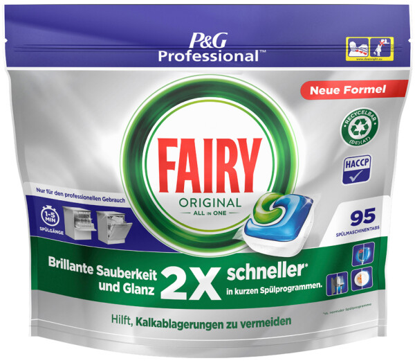 P&G Professional FAIRY All in One Spülmaschinentabs, 95 St.