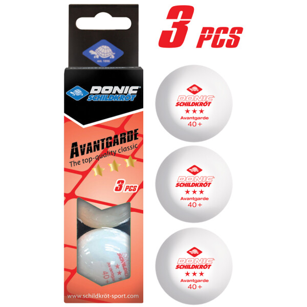 DONIC SCHILDKRÖT Tischtennisball "Avantgarde 3*", orange