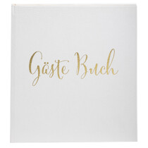 EXACOMPTA Gästebuch, 210 x 190 mm, weiß gold