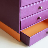 RHODIA Schubladenbox RHODIARAMA, 4 Schübe, schokolade