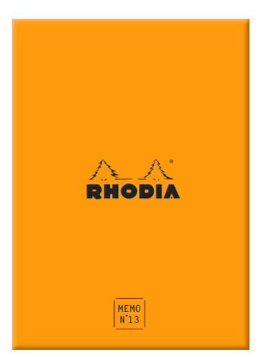 RHODIA Memoblock No. 13, 115 x 160 mm, liniert, orange