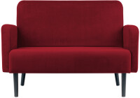 PAPERFLOW 2-Sitzer Sofa LISBOA, Samtbezug, pink