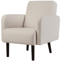 PAPERFLWO Sessel LISBOA, Kunstlederbezug, weiß
