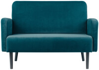 PAPERFLOW 2-Sitzer Sofa LISBOA, Samtbezug, anthrazit