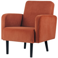 PAPERFLOW Sessel LISBOA, Samtbezug, anthrazit