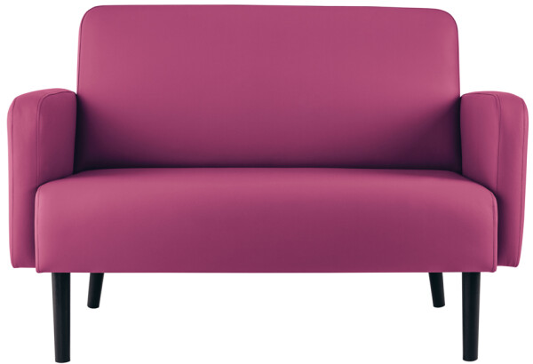 PAPERFLOW 2-Sitzer Sofa LISBOA, Kunstlederbezug, lila