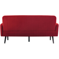 PAPERFLOW 3-Sitzer Sofa LISBOA, Samtbezug, rost