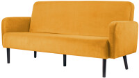 PAPERFLOW 3-Sitzer Sofa LISBOA, Stoffbezug, safran