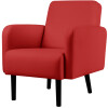 PAPERFLOW Sessel LISBOA, Kunstlederbezug, rot