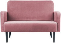 PAPERFLOW 2-Sitzer Sofa LISBOA, Samtbezug, rot