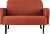 PAPERFLOW 2-Sitzer Sofa LISBOA, Stoffbezug, rost