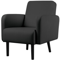 PAPERFLOW Sessel LISBOA, Kunstlederbezug, schwarz