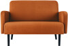 PAPERFLOW 2-Sitzer Sofa LISBOA, Stoffbezug, braun