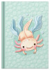 RNK Verlag Notizbuch "Axolotl", DIN A5, 96 Blatt, kariert