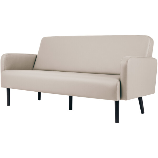 PAPERFLOW 3-Sitzer Sofa LISBOA, Kunstlederbezug, weiß