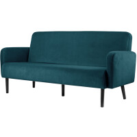 PAPERFLOW 3-Sitzer Sofa LISBOA, Samtbezug, grün