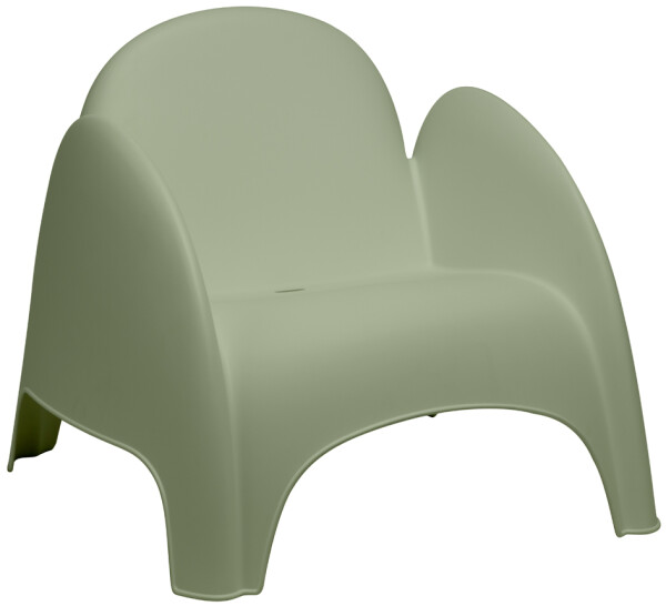 PAPERFLOW Kunststoff-Sessel DUMBO, grün, 4er Set