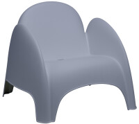 PAPERFLOW Kunststoff-Sessel DUMBO, blau, 4er Set