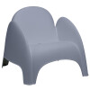 PAPERFLOW Kunststoff-Sessel DUMBO, blau, 4er Set