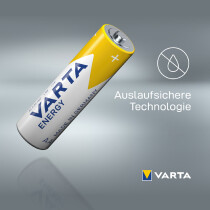 VARTA Alkaline Batterie Energy, Micro (AAA LR3), 8er