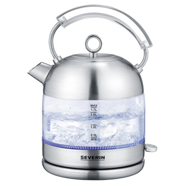 SEVERIN Glas-Wasserkocher Retro WK 3459, 1,7 Liter