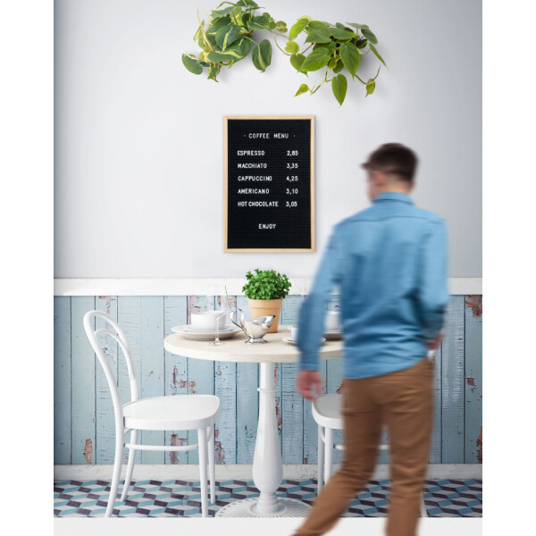 Securit Buchstaben-Set f&uuml;r Wandtafel "LETTER BOARD", wei&szlig;