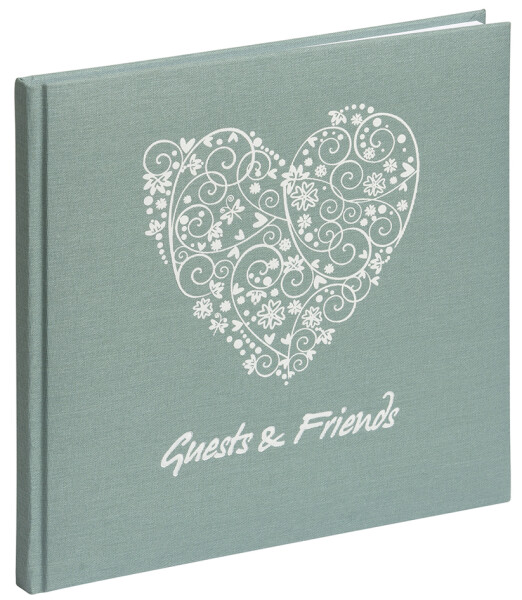 PAGNA Gästebuch "Guests & Friends", 144 Seiten, rosé