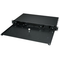 LogiLink Frontblende für 19" Spleißbox, 24 Ports, lichtgrau